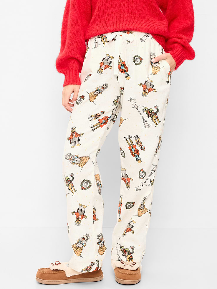 Image 2 of 8, Old Navy x Disney Muppets Flannel Pajama Pants for Women