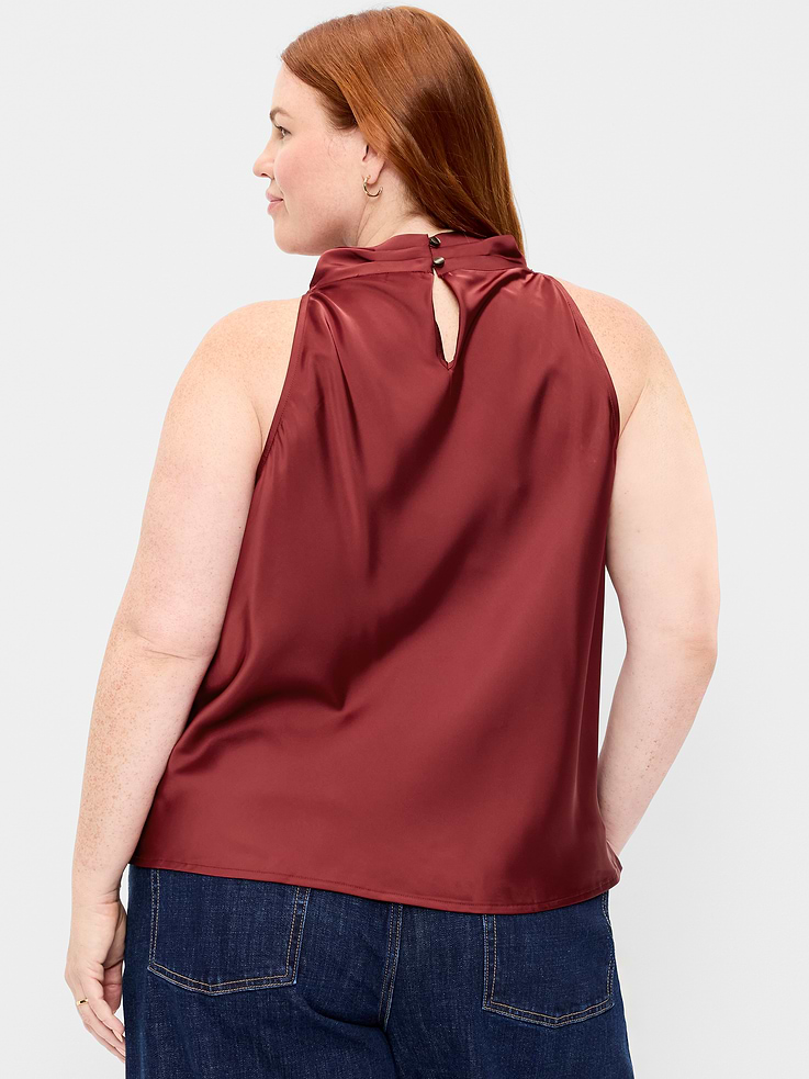 Image 5 de 6, Camisole à col cagoule en satin
