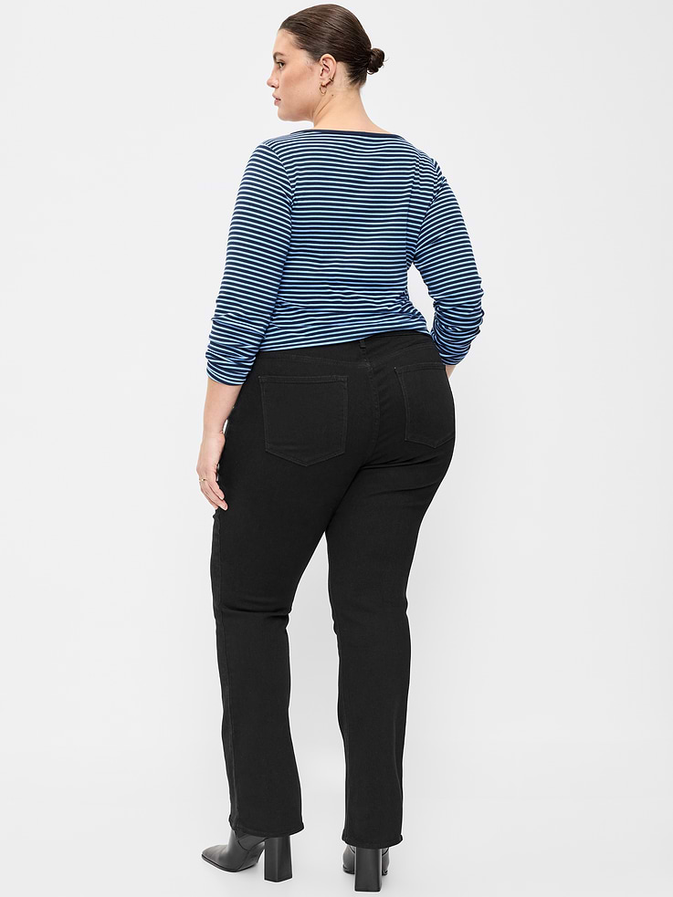 Image 6 of 6, Curvy Mid-Rise Wow Bootcut Jeans