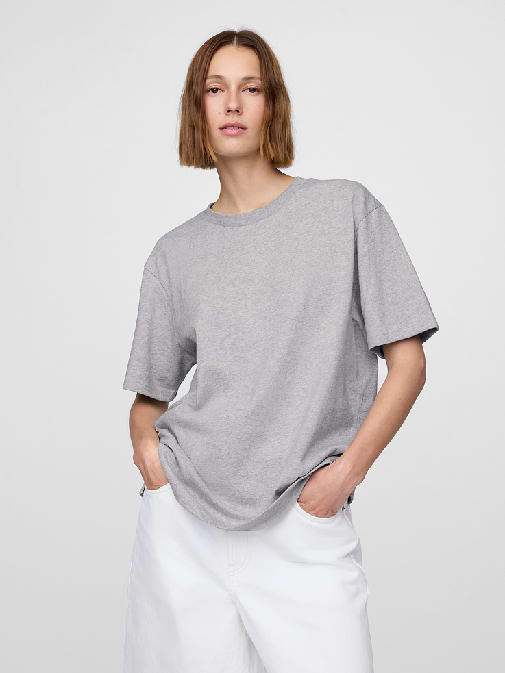 Image 5 de 8, T-shirt décontracté en tissu épais pour Adulte