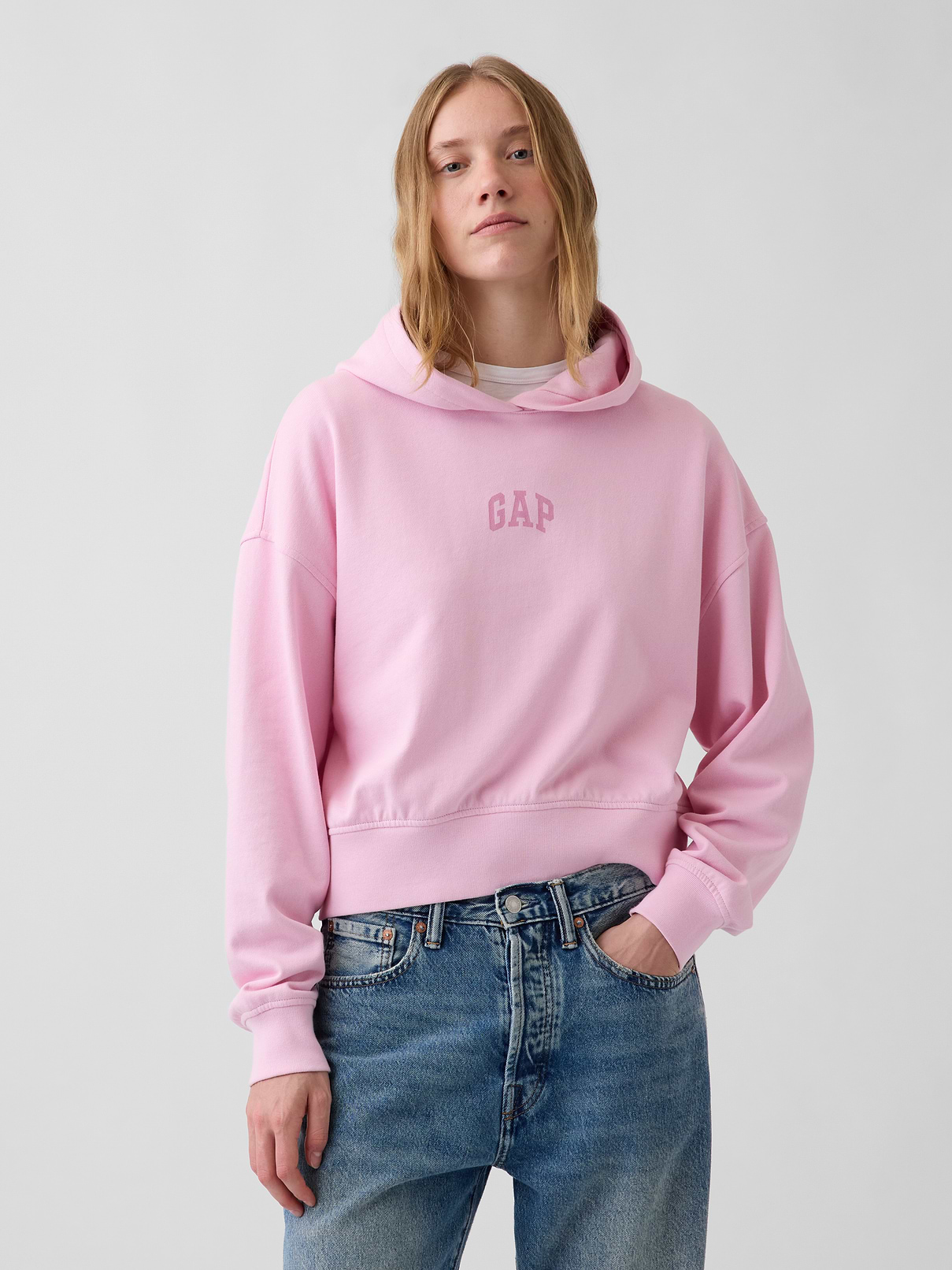 VintageSoft Terry Logo Hoodie