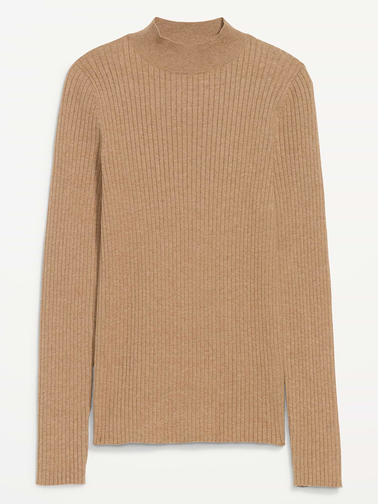 Image 2 of 4, SoSoft Lite Ribbed Mock-Neck Sweater