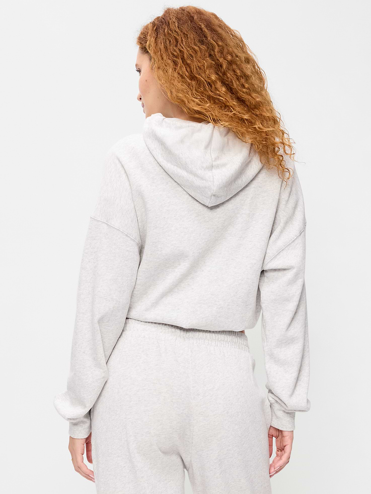 Image 2 of 6, SoComfy Bubble-Hem Hoodie Sweatshirt