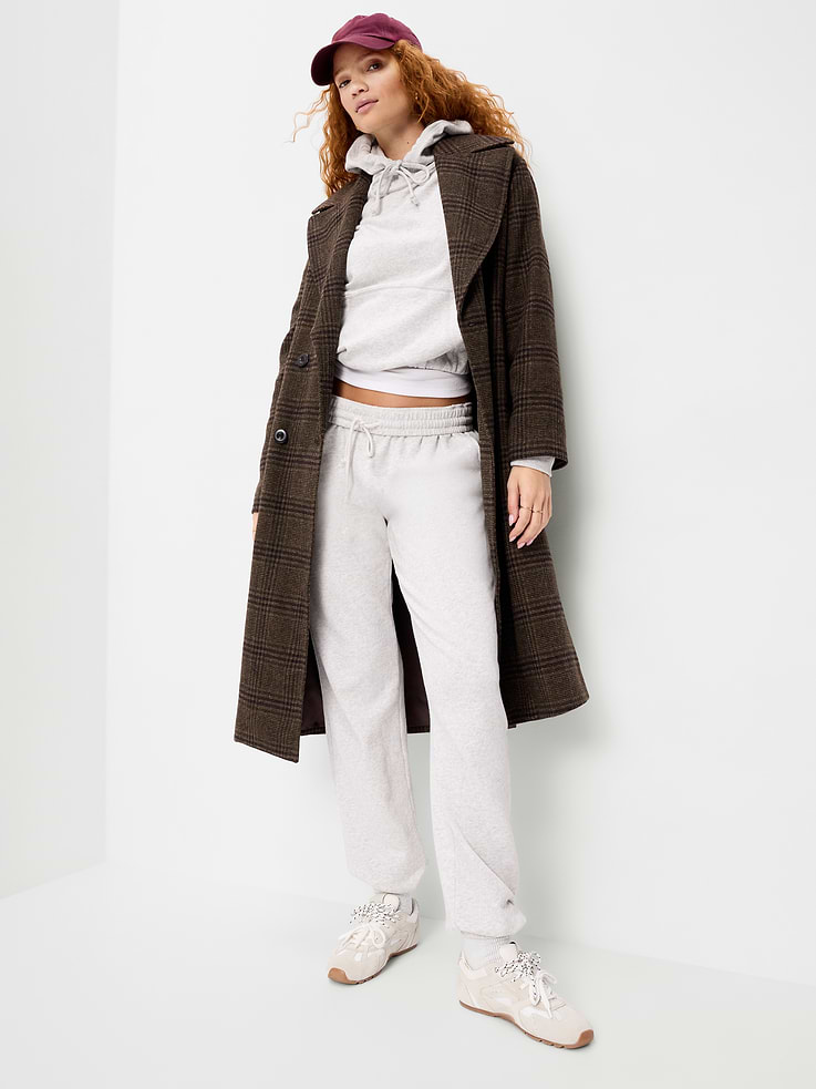 Image 3 of 6, SoComfy Bubble-Hem Hoodie Sweatshirt