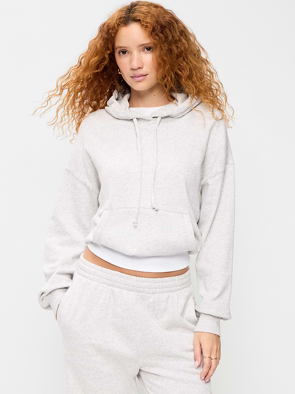 SoComfy Bubble-Hem Hoodie Sweatshirt