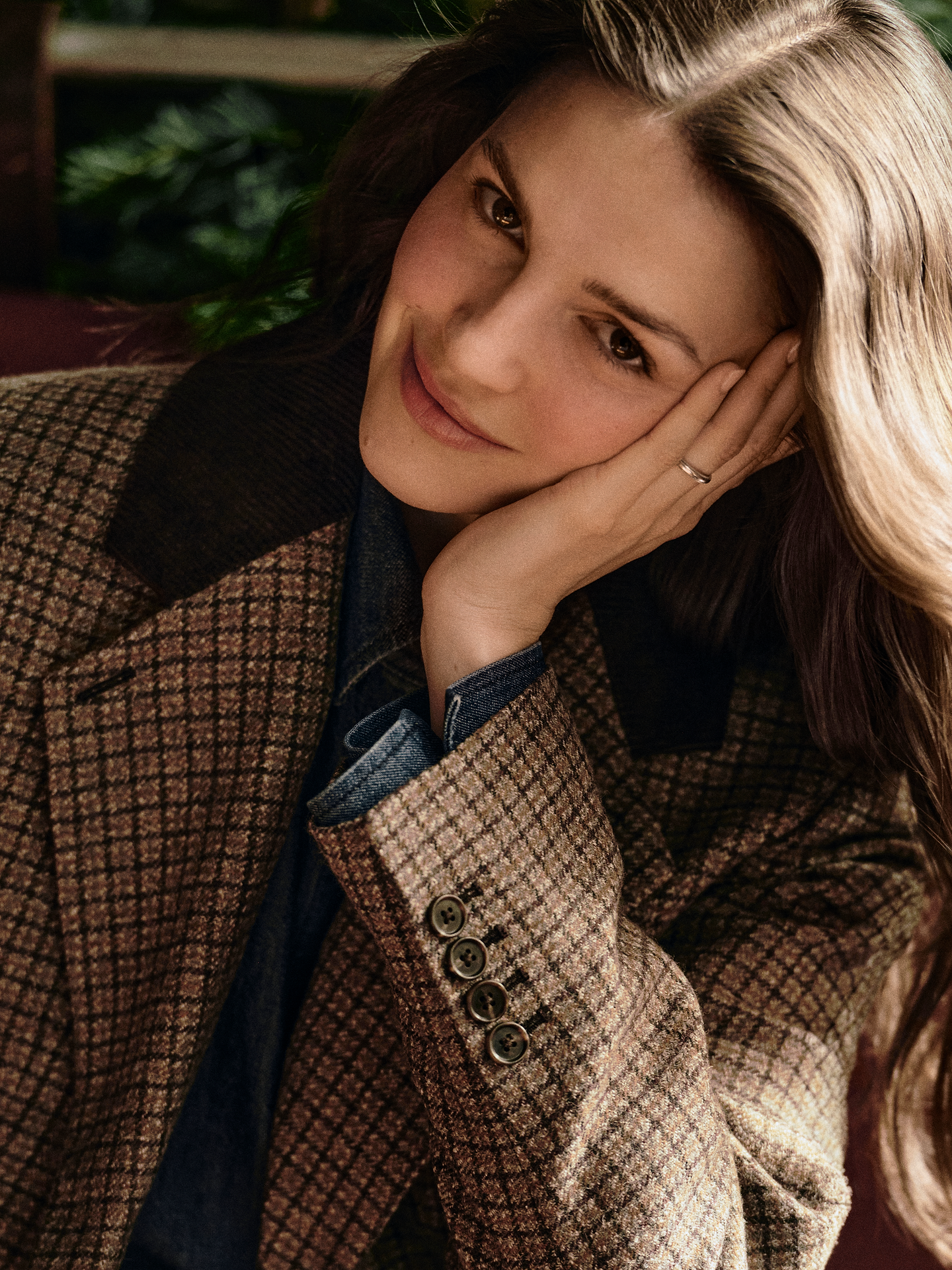Image 7 of 8, Boyfriend Italian Tweed Blazer