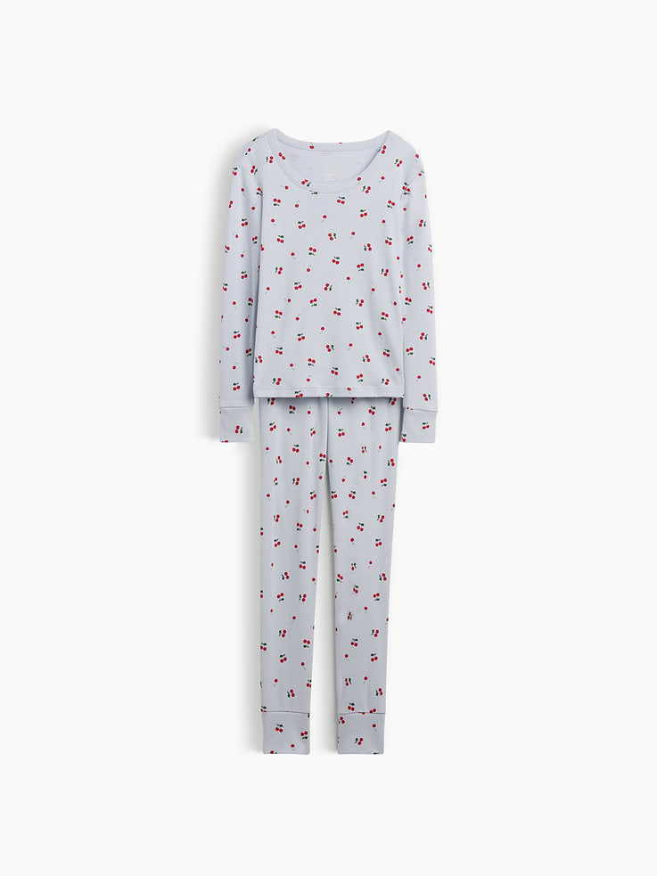 Image 2 of 4, Kids Organic Brushed Cotton Print PJ Set