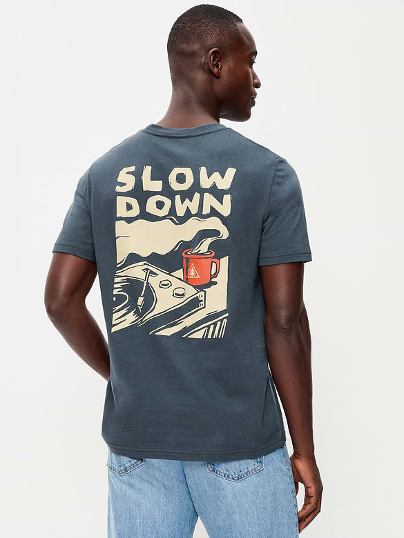 Soft-Washed Crew-Neck Graphic T-Shirt