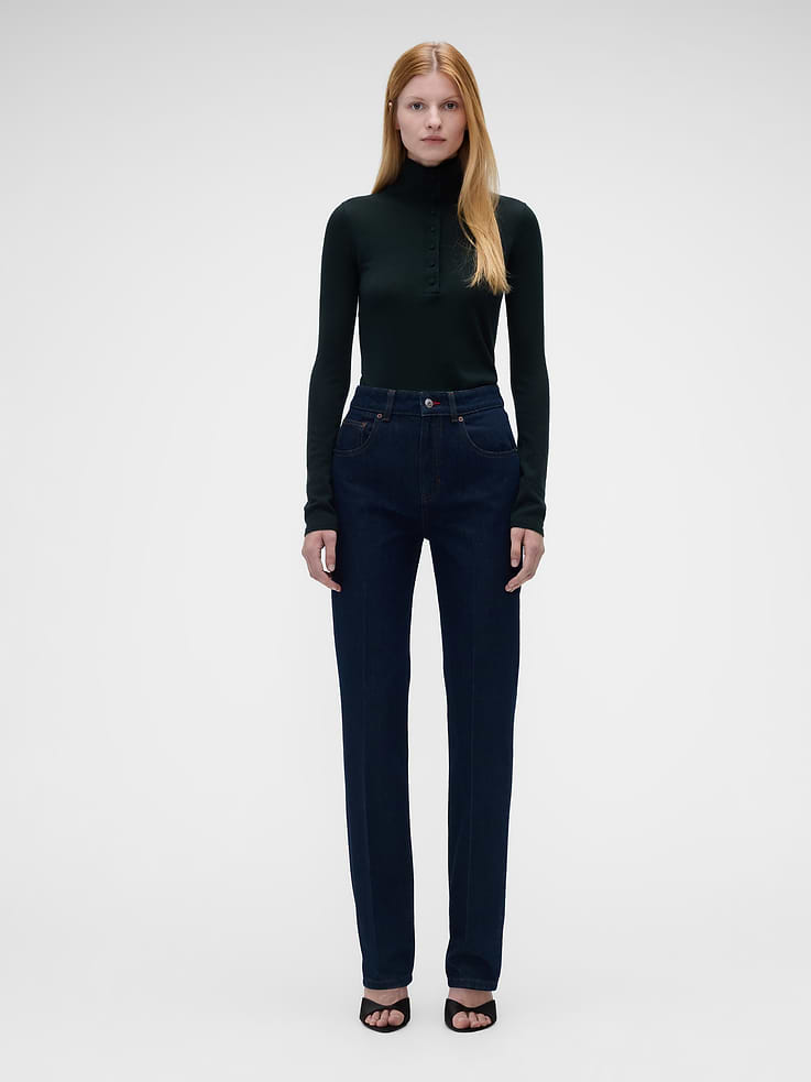 Image 2 of 6, Gap × Victoria Beckham Merino Turtleneck Sweater