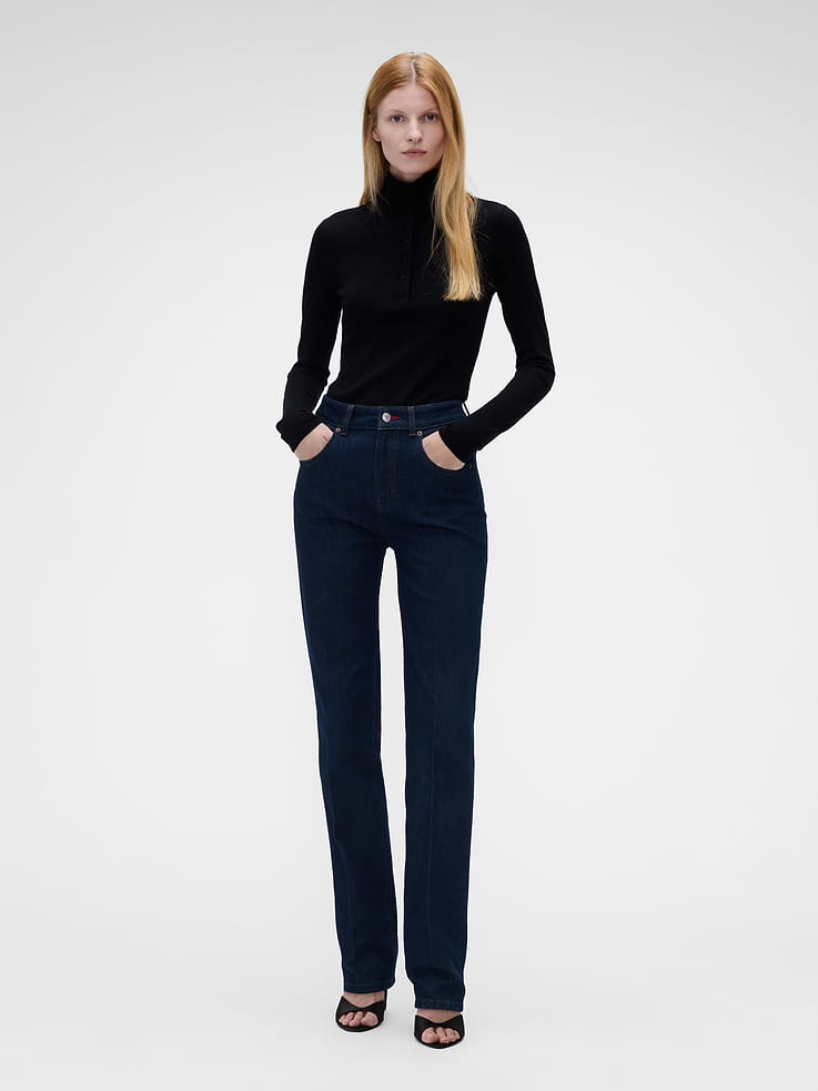 Image 2 of 6, Gap × Victoria Beckham Merino Turtleneck Sweater