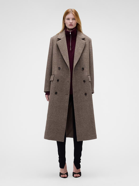Gap × Victoria Beckham Wool-Blend Chesterfield Coat