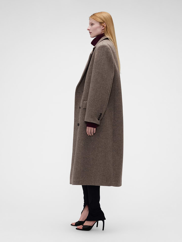 Image 2 of 10, Gap × Victoria Beckham Wool-Blend Chesterfield Coat