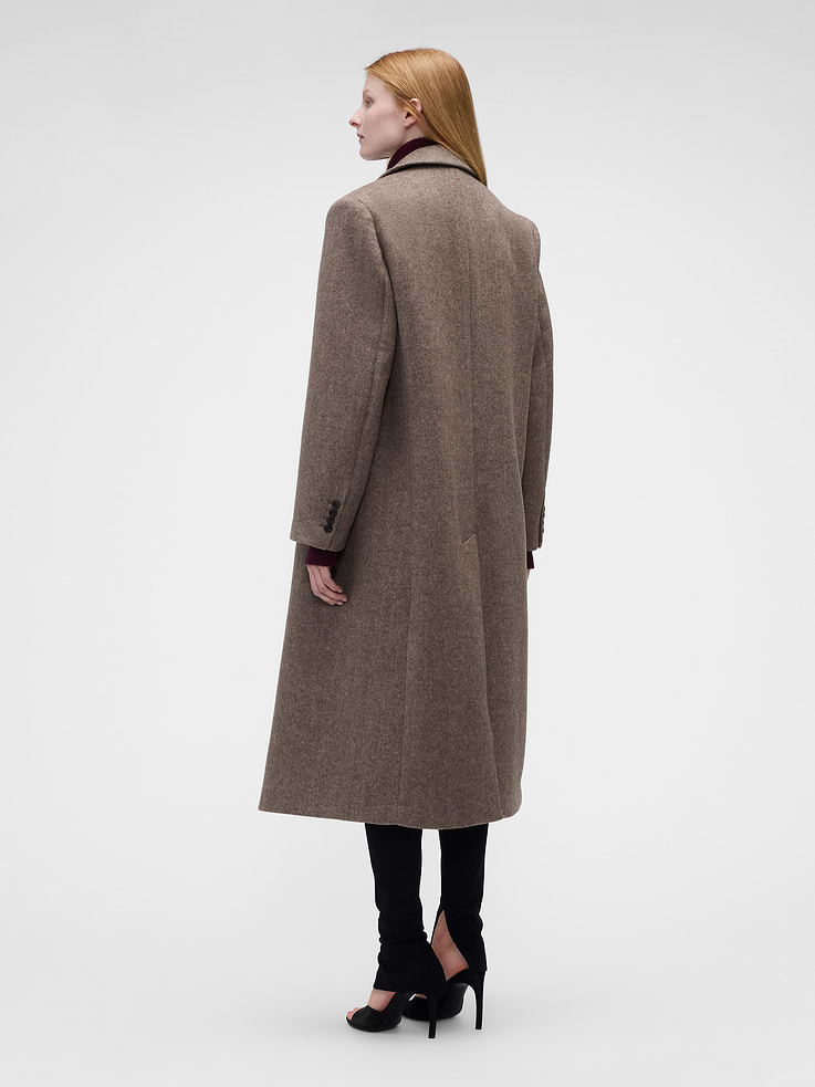 Image 3 of 10, Gap × Victoria Beckham Wool-Blend Chesterfield Coat