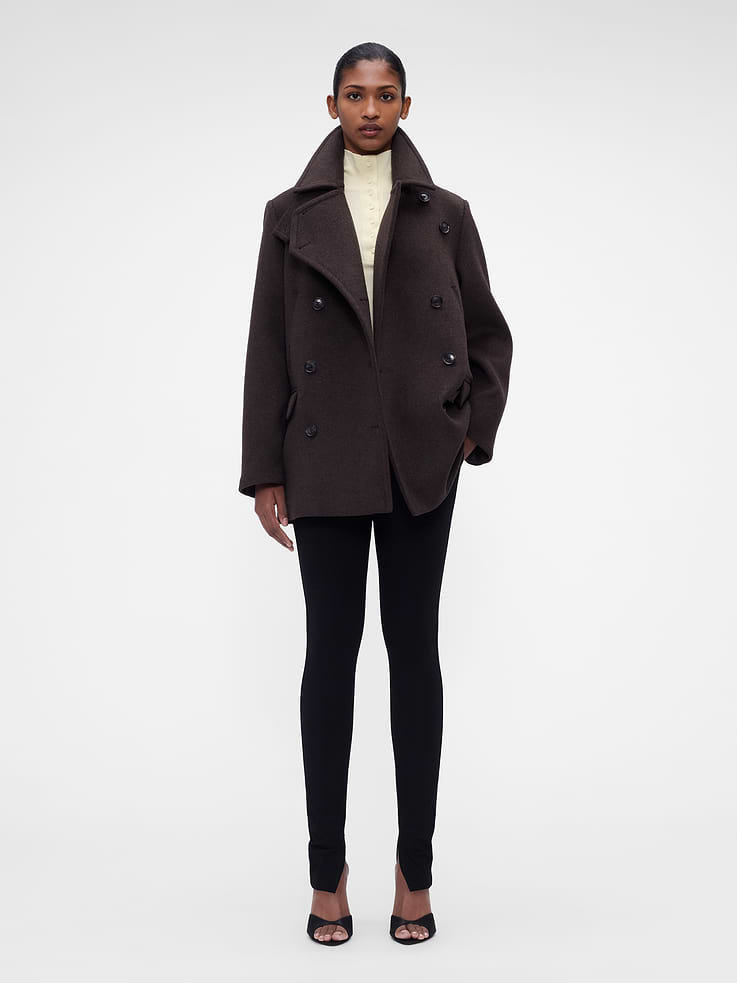 Image 2 of 10, Gap × Victoria Beckham Oversized Wool-Blend Peacoat