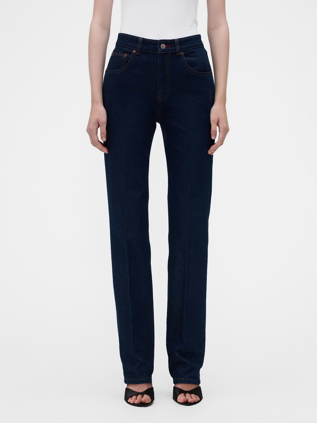Image 2 of 9, Gap × Victoria Beckham High Rise Straight Jeans, Cardmember Early Access