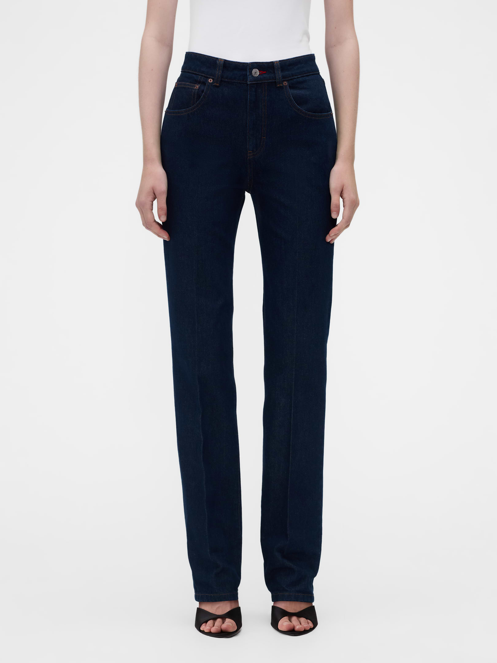 Image 2 of 9, Gap × Victoria Beckham High Rise Straight Jeans, Cardmember Early Access