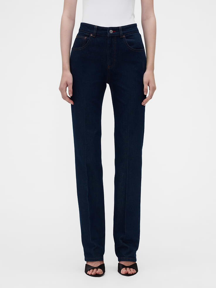 Image 2 of 9, Gap × Victoria Beckham High Rise Straight Jeans, Cardmember Early Access