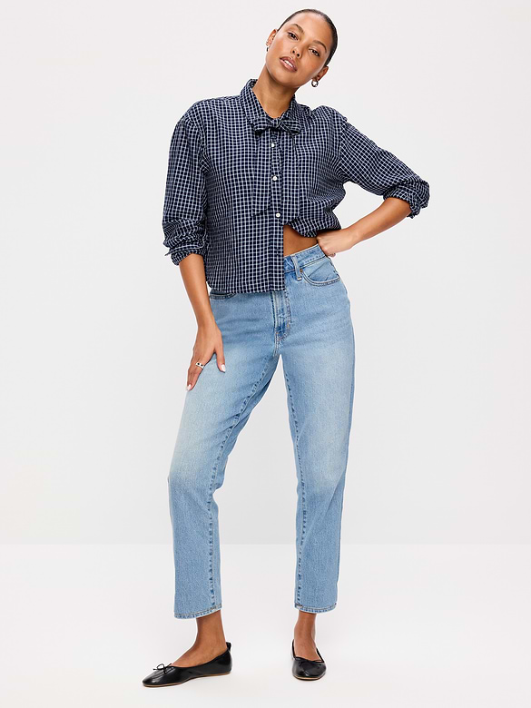 Curvy High-Waisted OG Straight Ankle Jeans