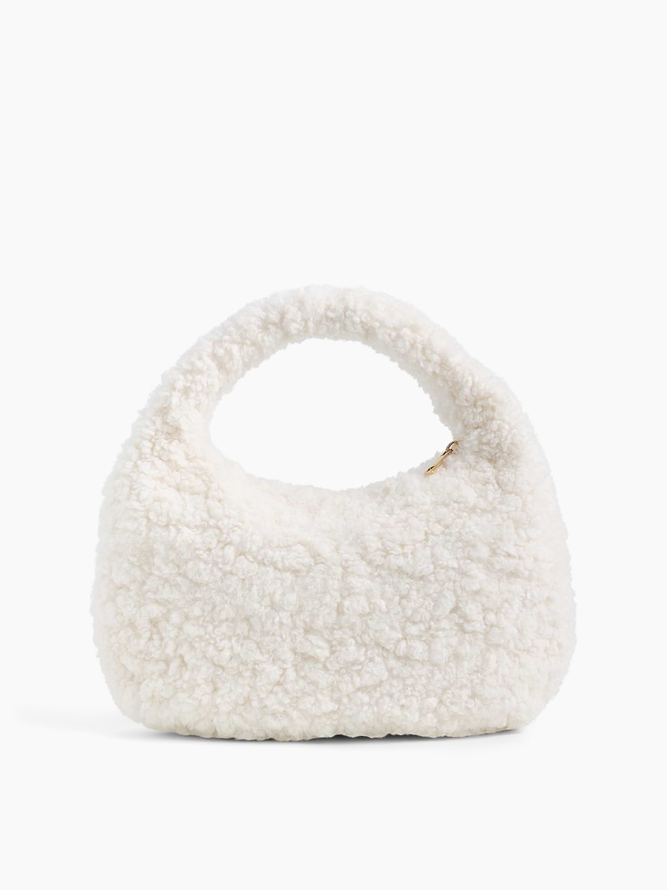Image 1 of 4, Cozy sherpa outer., Zip closure at top., Product #1186771