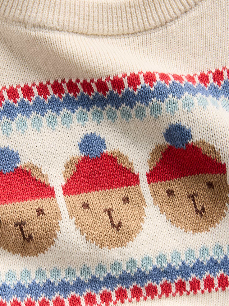 Image 2 of 3, babyGap 100% Cotton Brannan Bear Fair Isle Sweater