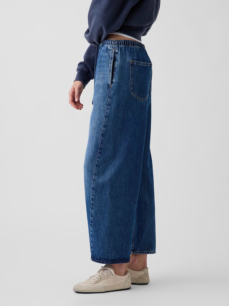 Image 3 of 6, Mid Rise UltraSoft Easy Barrel Jeans