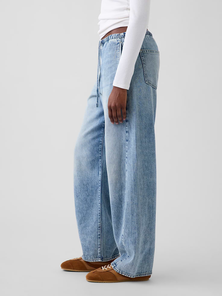 Image 3 of 6, Mid Rise UltraSoft Easy Barrel Jeans