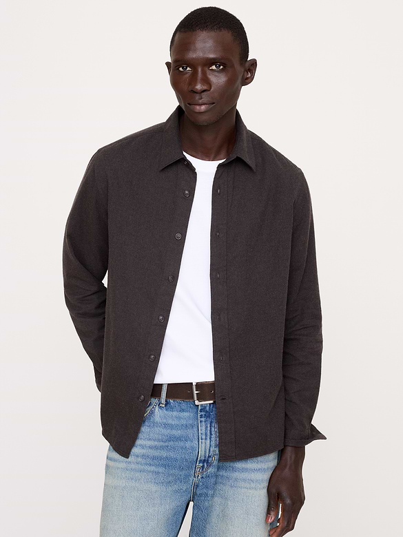 Lightweight Brushed Flannel Shirt