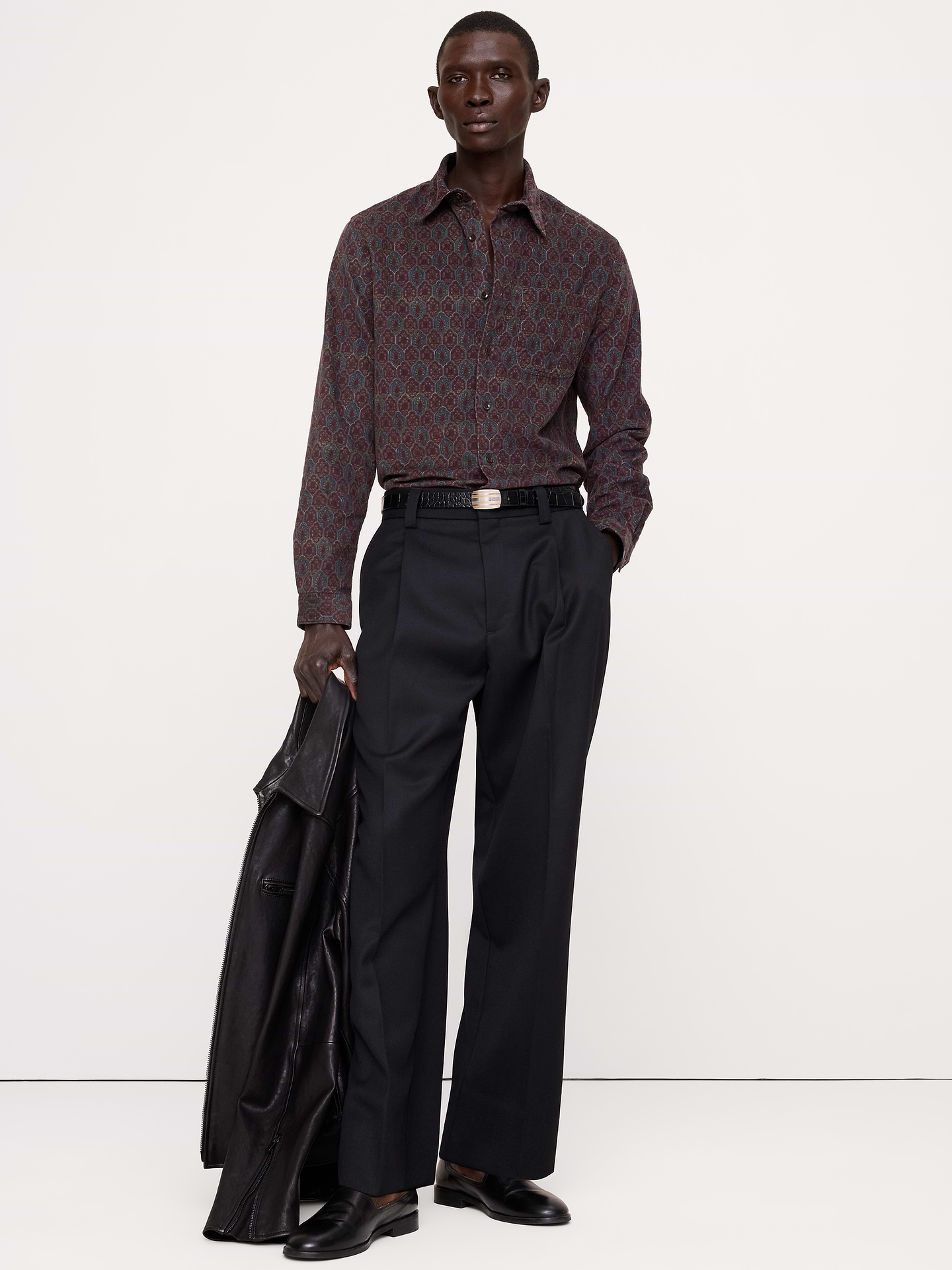 Image 3 of 3, Standard-Fit Lightweight Corduroy Shirt