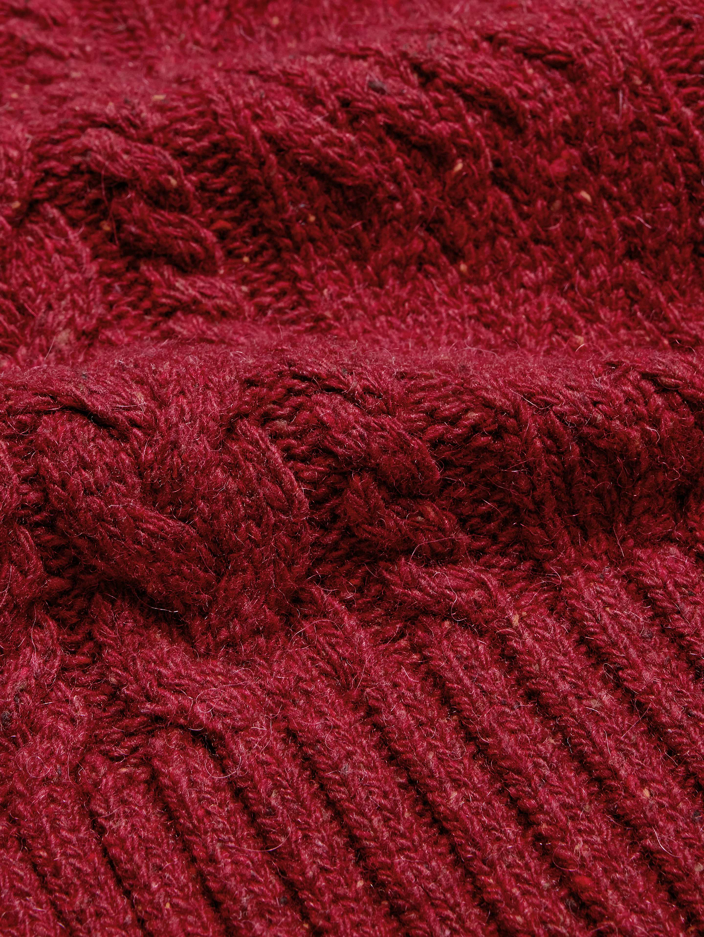 Image 3 of 4, Italian Wool-Alpaca Cable Scarf