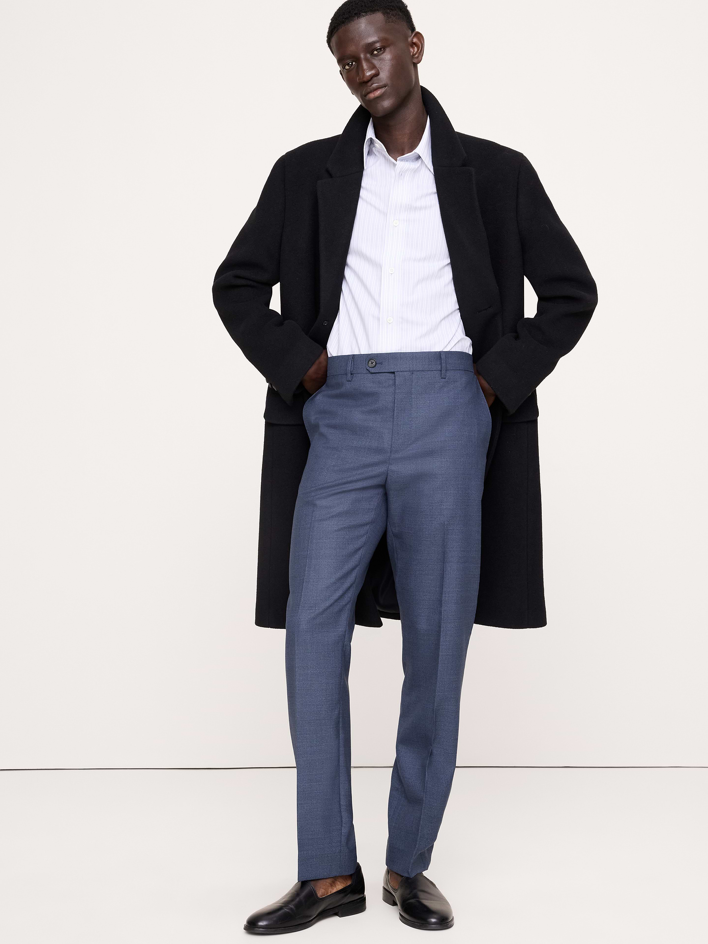 Image 5 of 8, Tailored Slim Signature Stretch Italian Rustico Suit Pant