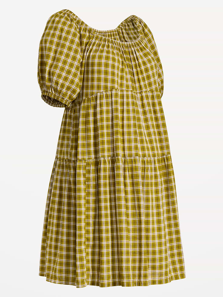 Image 2 of 2, Maternity Short-Sleeve Swing Mini Dress