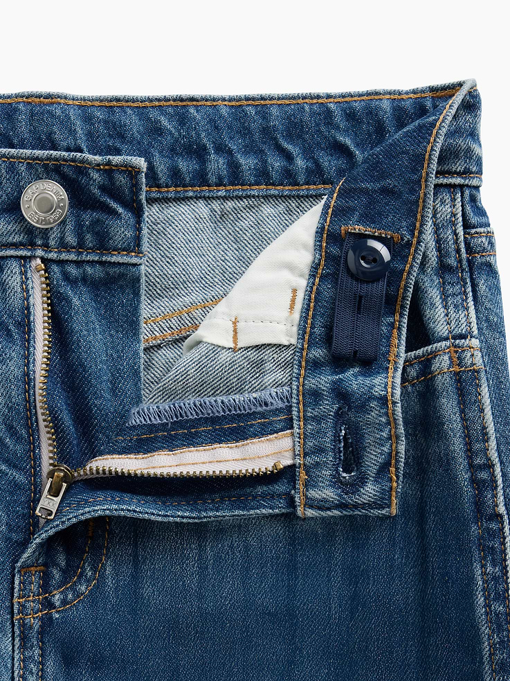 Image 5 of 6, Kids Low Rise Star Baggy Jeans
