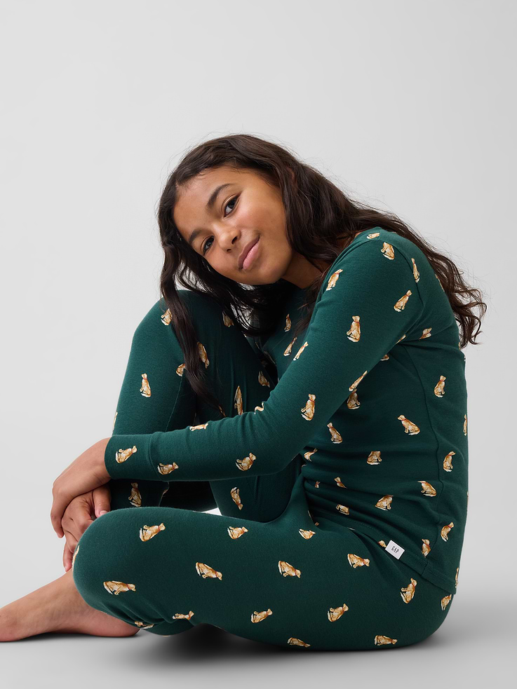 Image 4 of 5, Kids & Baby Organic Brushed Cotton PJ Set