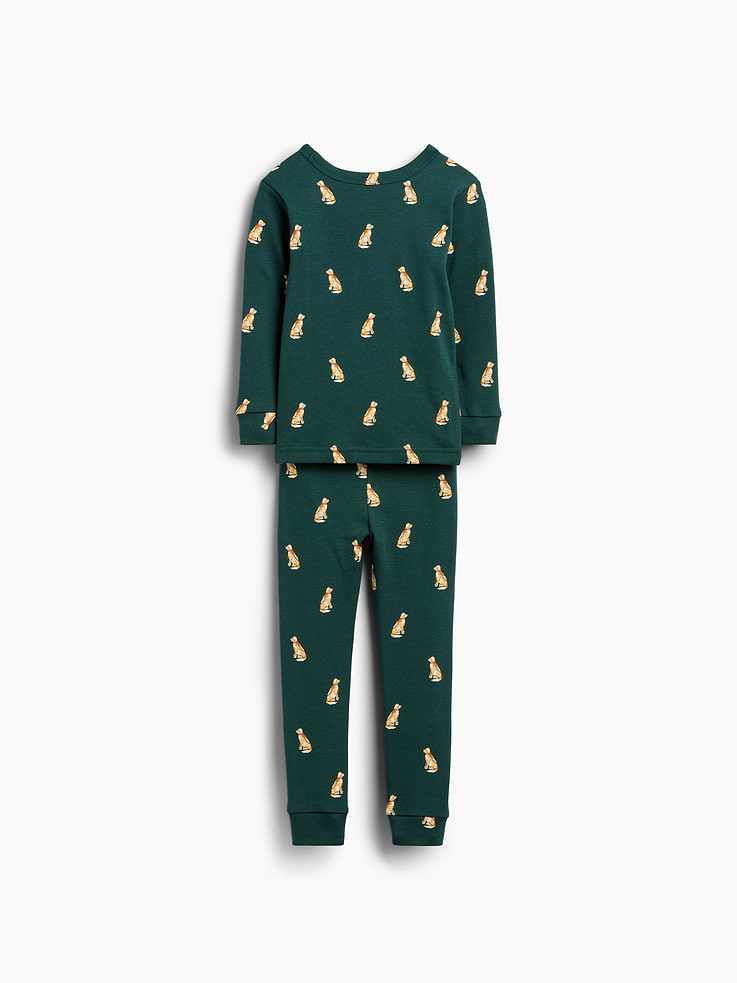 Image 2 of 5, Kids & Baby Organic Brushed Cotton PJ Set