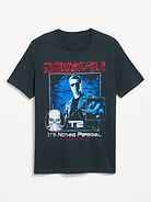 Image 1 of 2, rib-knit crew neck, short sleeves, licensed graphic, © 1991 StudioCanal. All Rights Reserved., online exclusive, Product #1183931