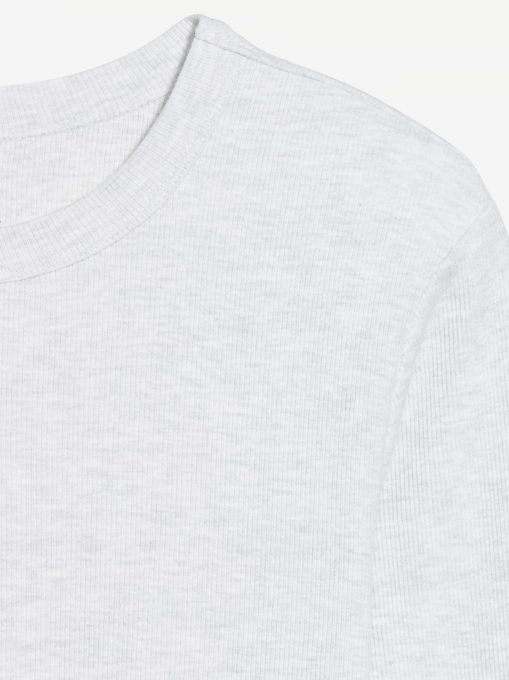 Image 4 of 9, Snug Long-Sleeve Ribbed T-Shirt
