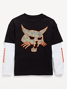 Image 1 of 1, crew neck, short sleeves, attached long sleeves, licensed graphic, ©2026 Bobcat Company. All rights reserved., Product #1199620