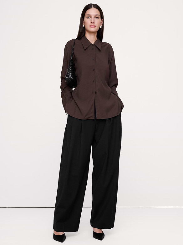 Drapey Twill Tunic