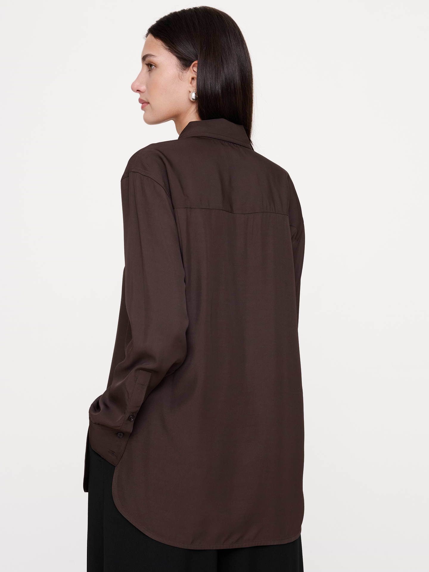 Image 2 of 7, Drapey Twill Tunic
