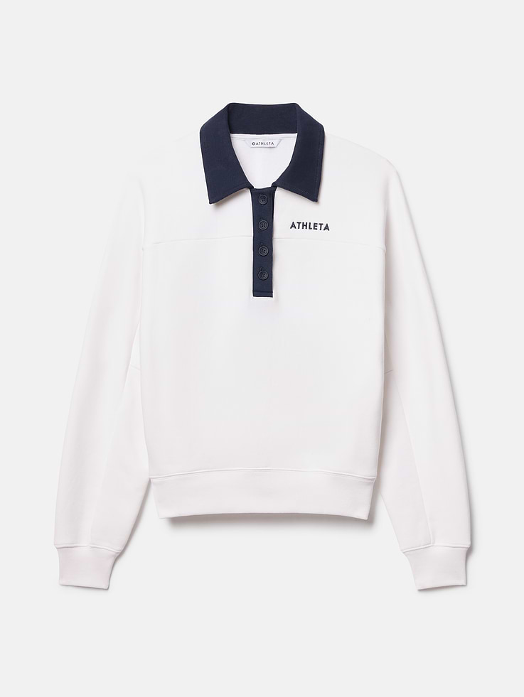 Image 7 of 7, Forever Fleece Rugby Sweatshirt