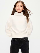 Image 1 of 4, mock neck, long sleeves, drop shoulders, Product #907016
