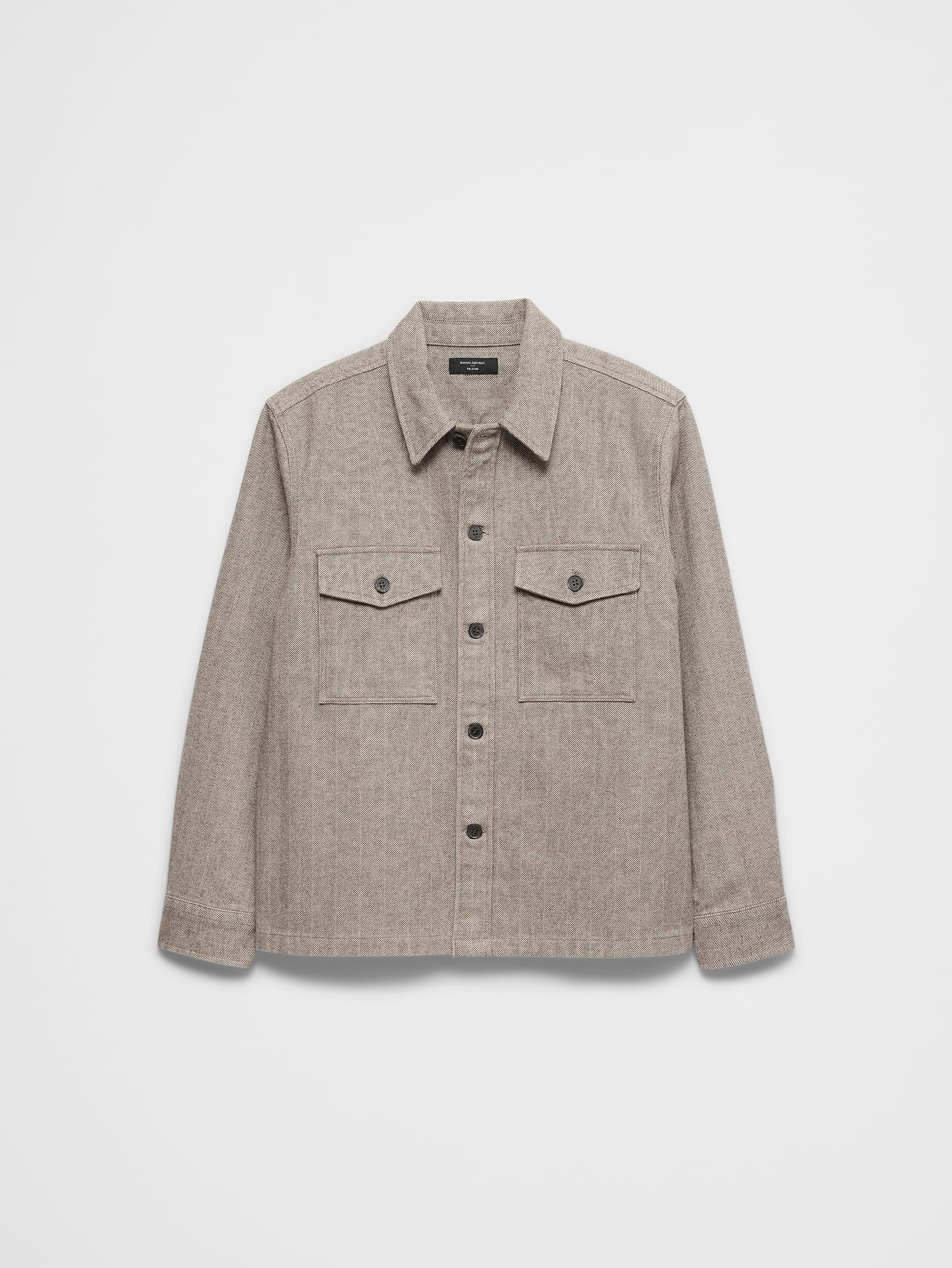 Image 4 of 4, Relaxed-Fit Tailored Overshirt