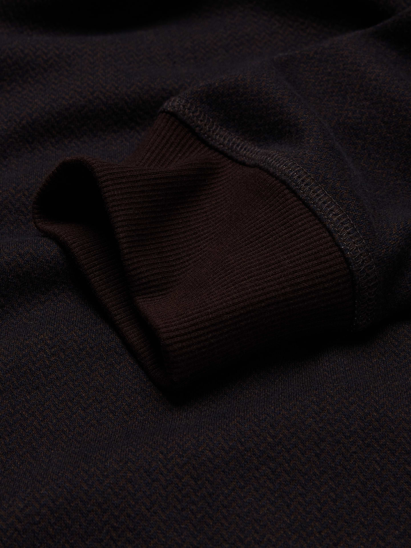 Image 5 of 5, Herringbone Knit Polo Cardigan