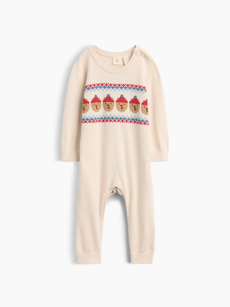 Image 2 of 4, Baby Sweater One-Piece