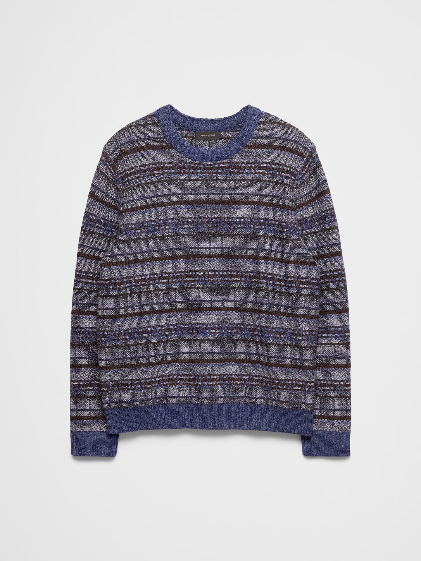 Image 8 of 8, Fair Isle Reverse Pattern Sweater