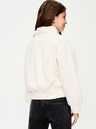Image 2 of 4, Long-Sleeve Mock-Neck Microfleece Top for Girls