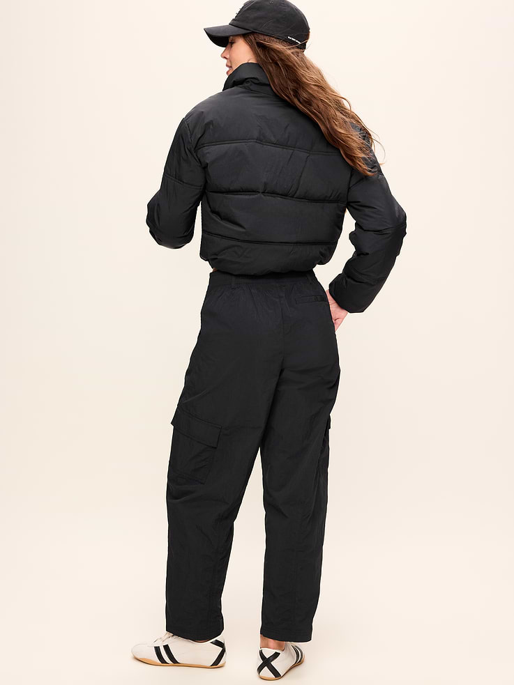 Image 3 of 7, Mid-Rise Barrel-Leg Cargo Pants