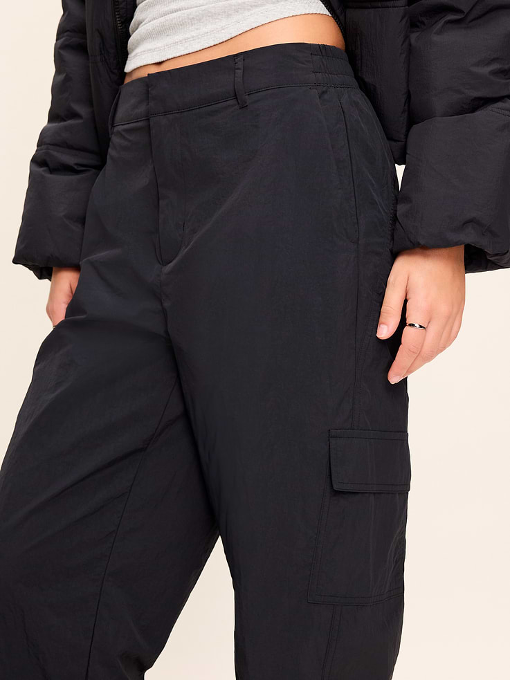 Image 4 of 7, Mid-Rise Barrel-Leg Cargo Pants