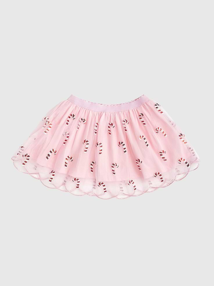 Image 1 of 1, Made for twirling through the holidays, this playful tutu features peppermint inspired details that bring extra sweetness to every festive occasion., Sweet Wink is a mother-daughter business - all items are designed in their New York showroom and every order is packed with love by their team of local employees and shipped form their hometown warehouse.