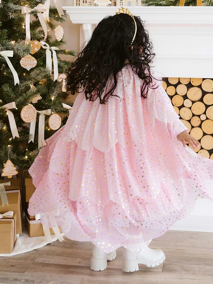 Image 2 of 2, Sweet Wink Blush Star Tiered Cape